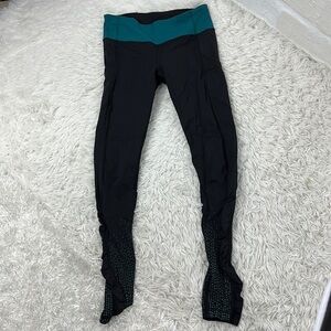 Lululemon Speed Tight IV *Lights Out Black / Forage Teal